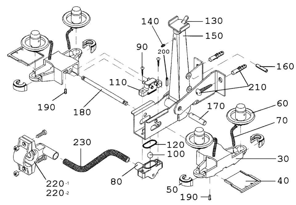 7015-6195-930 Приемн. устр-во доилн. аппар. в компл. Fold Plastic/Orifice liner:23-25. Схема